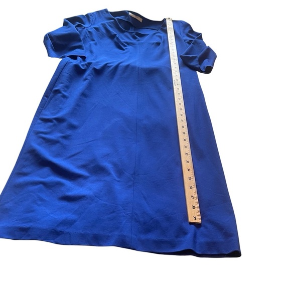 Bailey Royal Blue Fitted Women's Dress-Size XL-
V-Neck-Fitted Pleats Bodice - Picture 5 of 9